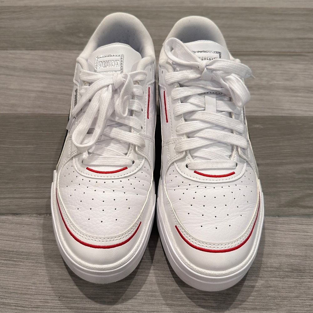 PUMA Ca Pro Embroidered Lace Up  Mens White Sneakers Casual Shoes 381055-01 - Picture 4 of 9